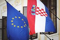 Croatian and EU flags