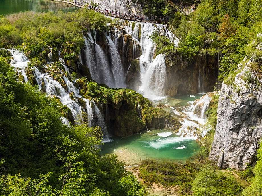Sastavci waterfalls in Plitvička Jezera