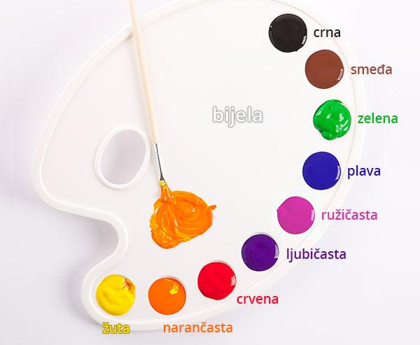 Names for colours in Croatian